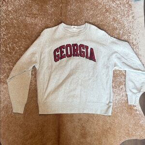 Champion Georgia Gray Crewneck Size Large